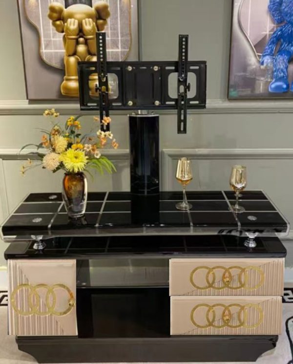TV Stand - Gold