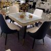 Four-Seater Marble Top Dining Table Set