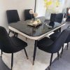 Six-Seater Marble Top Dining Table Set