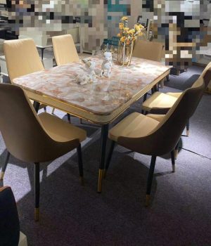 WhatsApp Image 2025-12-08 at 3.04.59 PM (1) Six-Seater Marble Top Dining Table Set