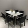 Six-Seater Marble Top Dining Table Set