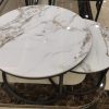 Marble Top Nesting Coffee Table Set
