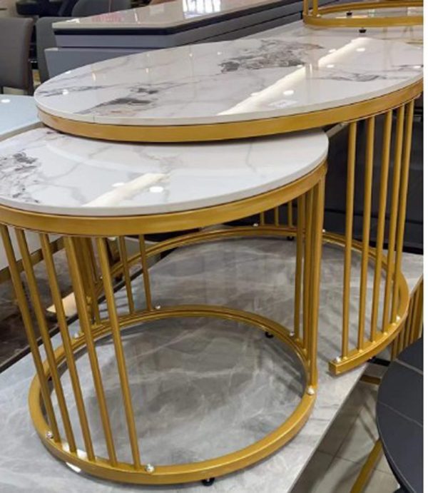 Nesting Coffee Table Set- Gold