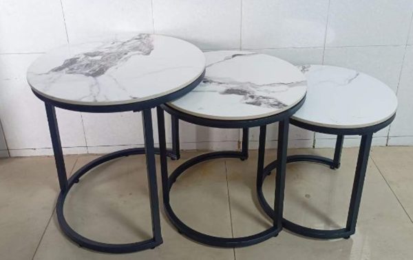 Marble Top Nesting Coffee Table