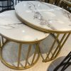 Marble Top Nesting Coffee Table Set