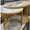 Marble Top Nesting Coffee Table Set