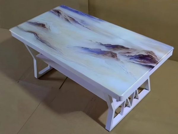 Marble Top Rectangular Coffee Table