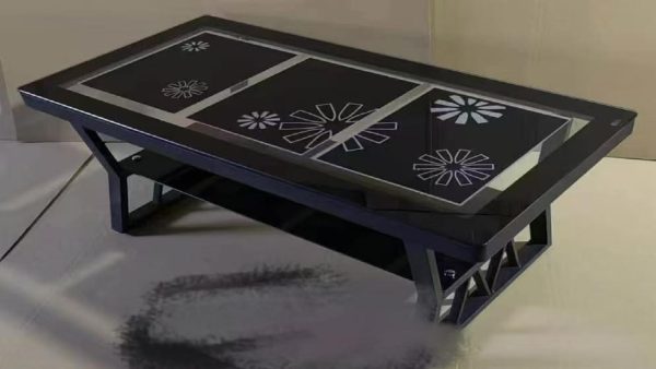 Classic Glass Rectangular TV Stand
